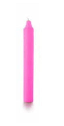 Balthasar Stabkerze – Ø 2,2 × 27,5 cm – Paraffin, Neonpink – 16-teilig