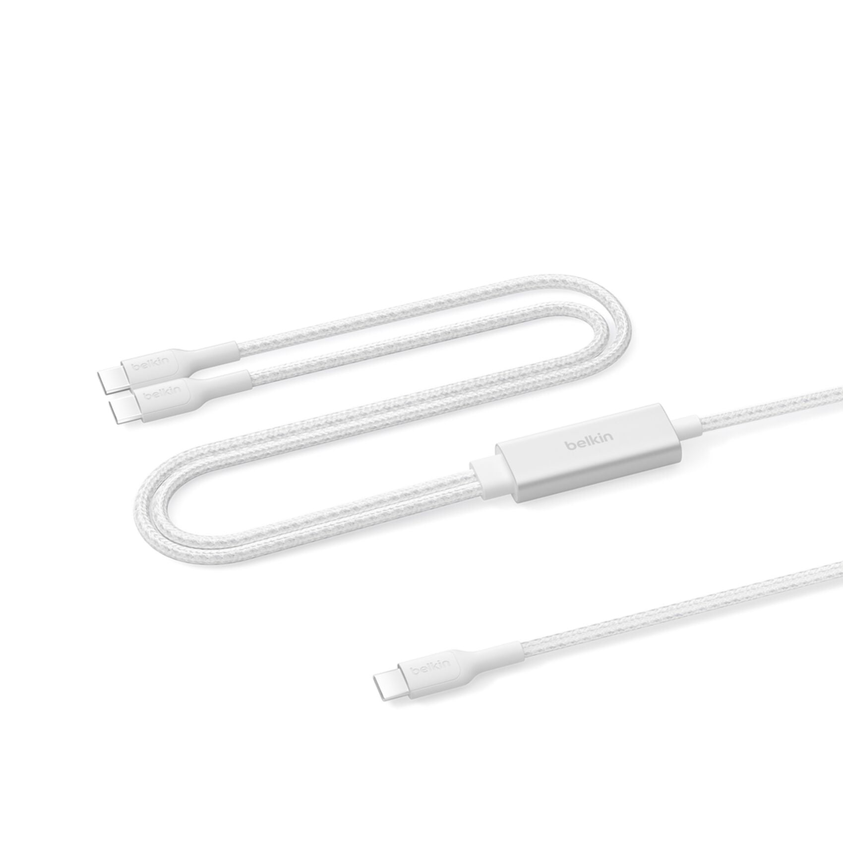 Belkin USB-Kabel, USB-C zu 2 x USB-C, 1,5 m, USB 2.0, Lade-/Datenkabel