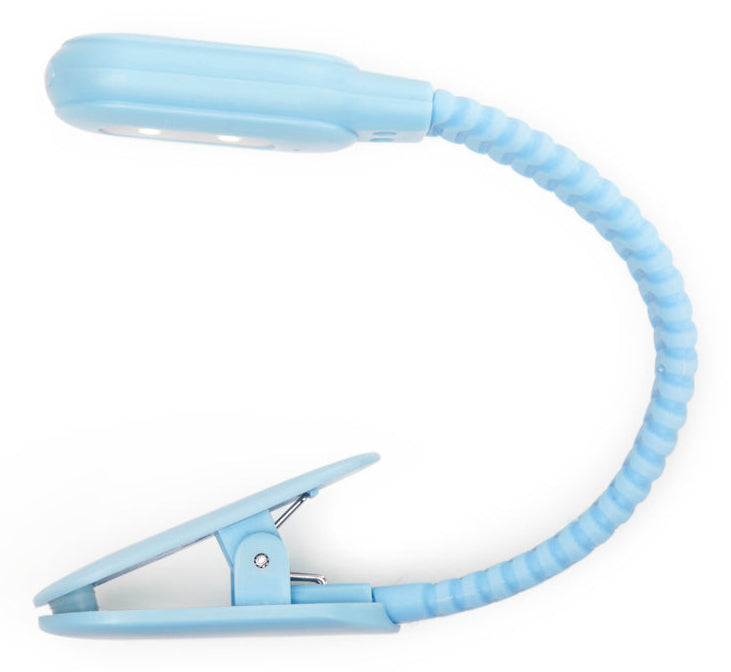 Kikkerland Klemmleuchte – 2,1 × 2,8 × 22 cm, USB, Akku, LED, Hellblau
