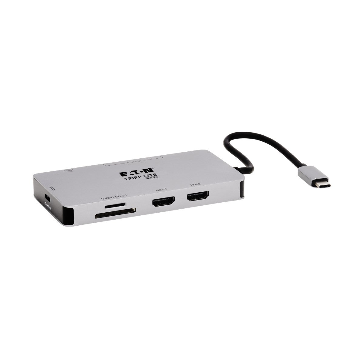 Tripp Lite U442-DOCK8G-GG Dockingstation – USB-C, 2× HDMI, 2× USB-A, 1× USB-C, 100 W PD, GbE, SD/microSD