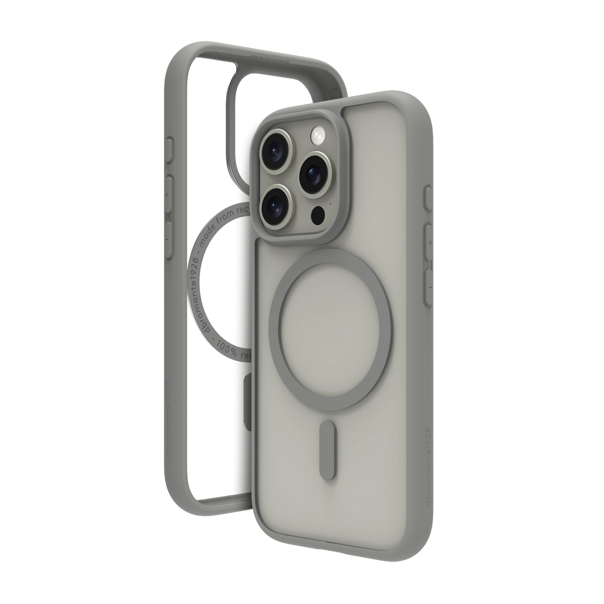 dbramante1928 Grenen Backcover – für Apple iPhone 16 Pro Max, MagSafe, Kunststoff, Titan, bis 2 m sturzsicher