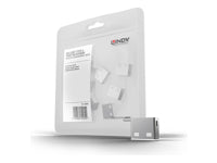 Lindy 10er-Set USB-Port-Schlösser – weiss