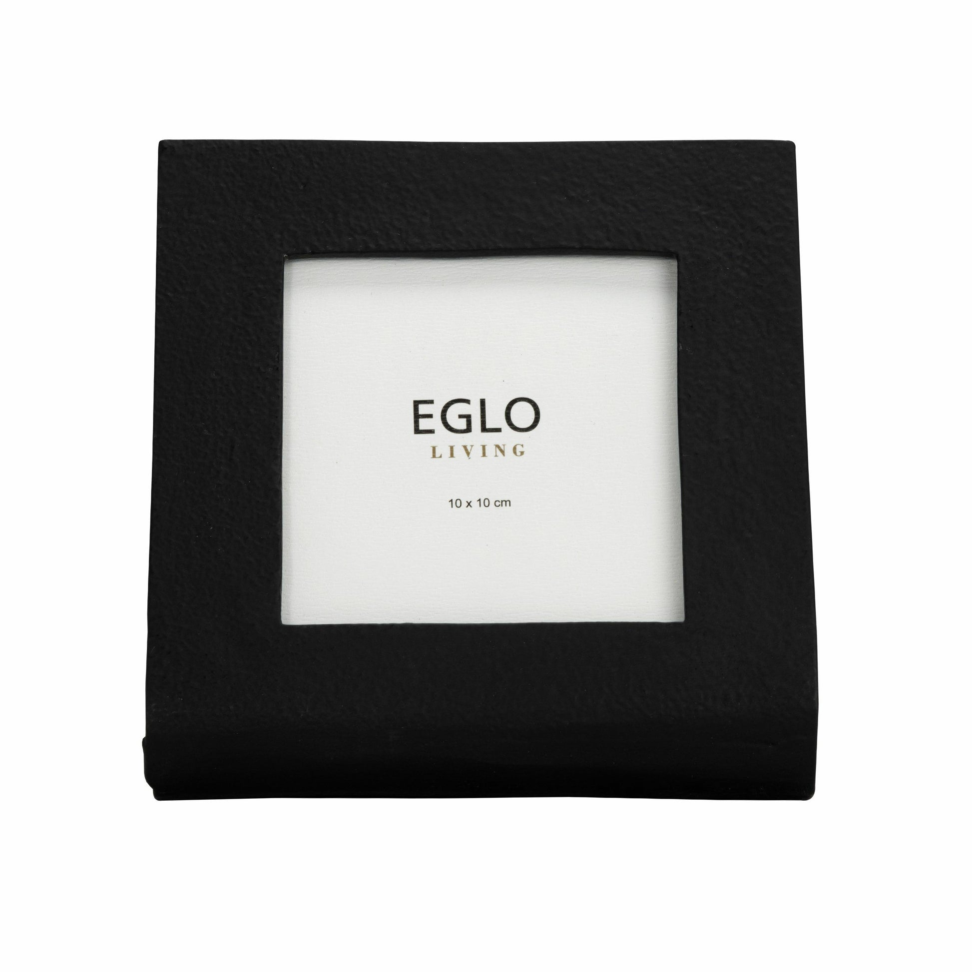 EGLO Bilderrahmen – für 10 × 10 cm – Aluminium & Glas & MDF, schwarz