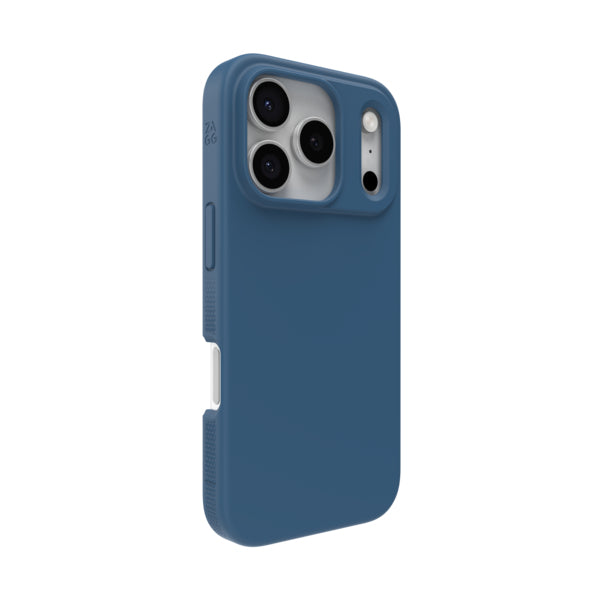 ZAGG Manhattan Snap Backcover – für Apple iPhone 17 Pro, MagSafe, Graphen+Silikon, Blau, bis 4 m Sturzsicher