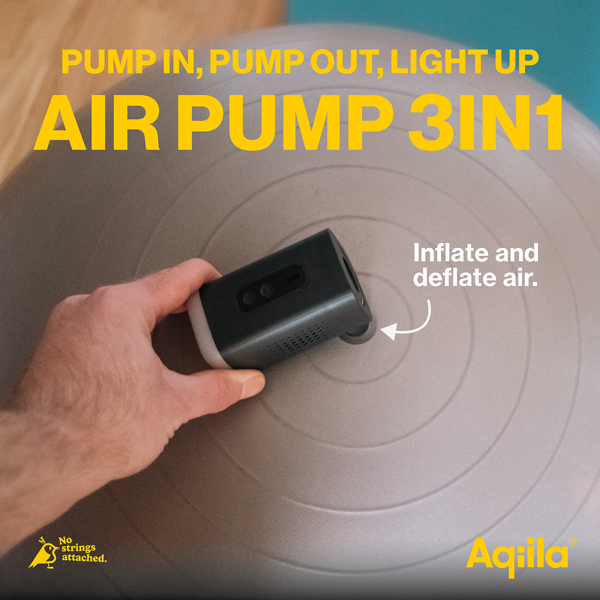 Aqiila Airbird C2 – 5 V – 35 W – 1,2 Ah – Inkl. USB-Kabel, 4 Ventiladapter, Tragetasche