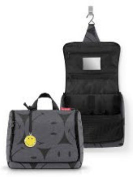 Reisenthel Kosmetiktasche Toiletbag XL – aufhängbar, wasserfest – 6,44 l – dunkelgrau