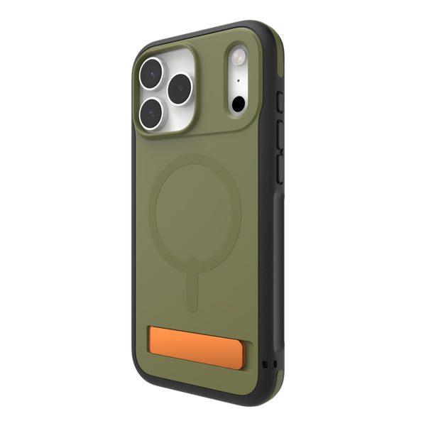 ZAGG Sedona Snap Backcover – für Apple iPhone 17 Pro Max, mit Ständer, Graphen, Grün, bis 4 m Sturzsicher