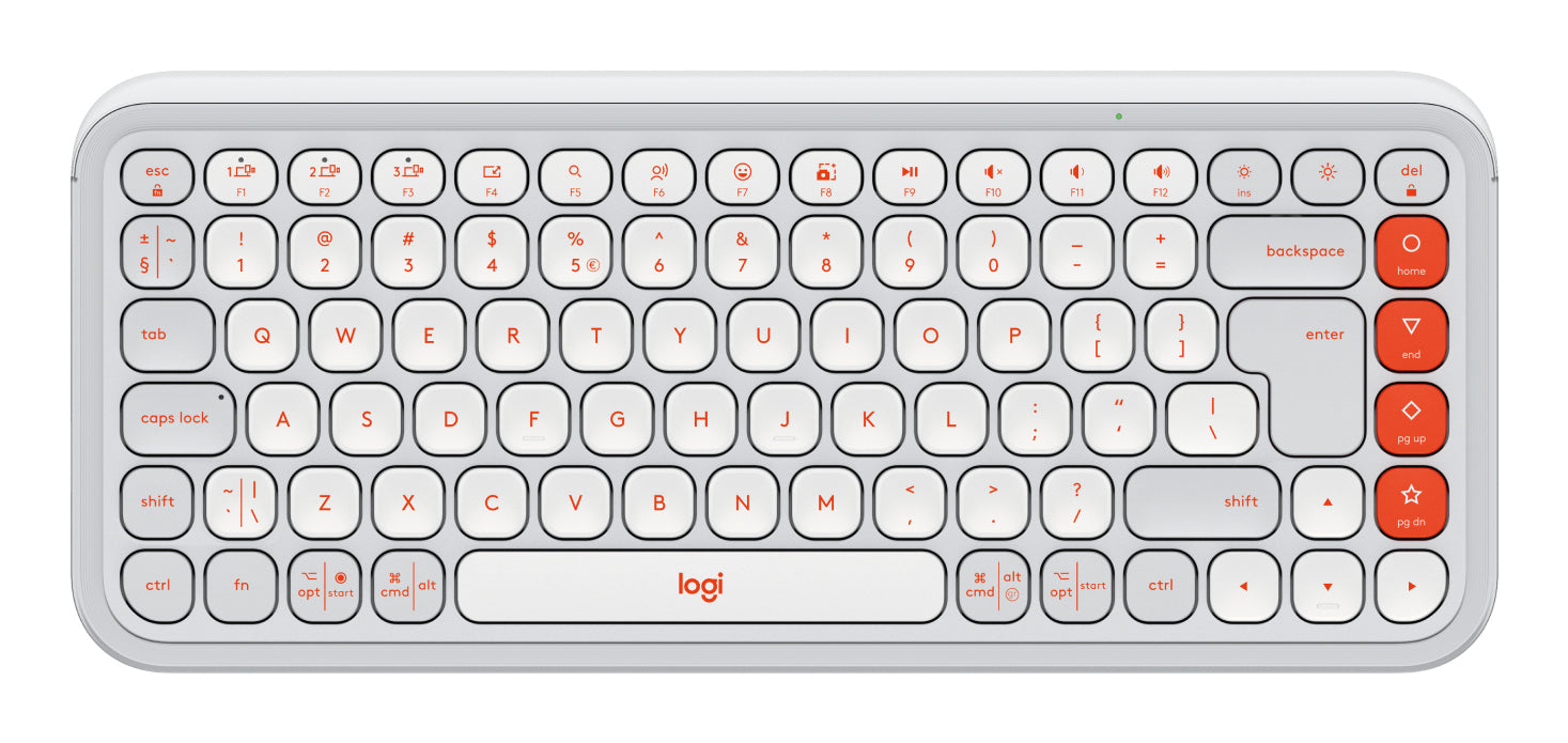 Logitech Pop Icon Keys – Tastatur, kabellos (Bluetooth), US-Layout (EN) – für Windows, macOS & Android u. a.