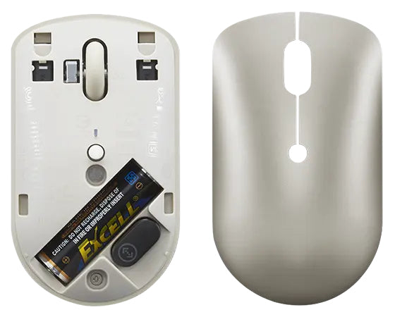 Lenovo 540 Office – Maus – Kabellos (2,4 GHz), Beidhändig, Sand