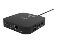 i-tec Dockingstation – USB-C, 2× HDMI, 4× USB-A, 100 W PD, GbE, 3,5 mm Audio, für Windows/Mac/ChromeOS