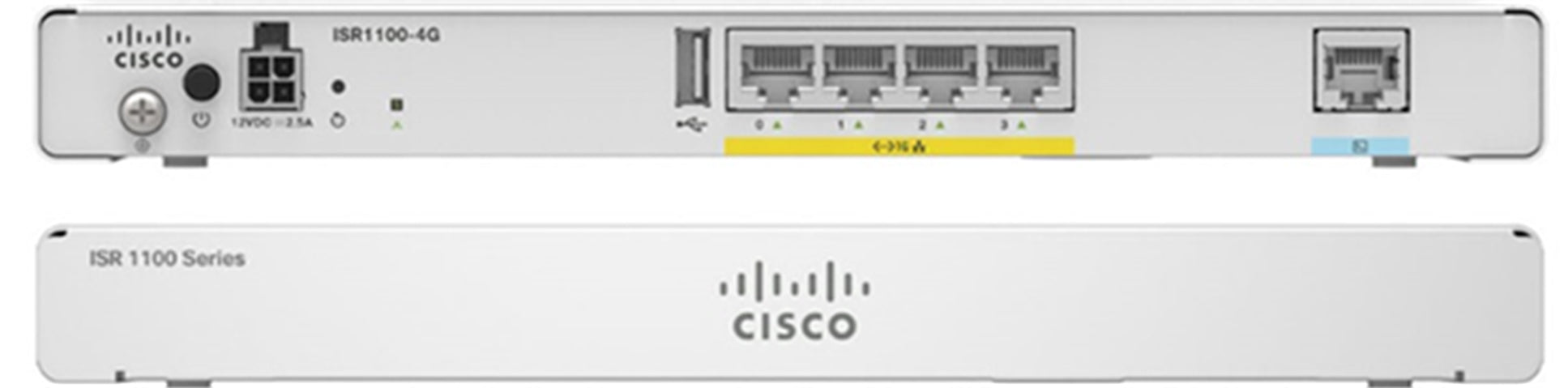 Cisco ISR1100-4G – VPN-Router – 4×GbE, IPsec, Grau