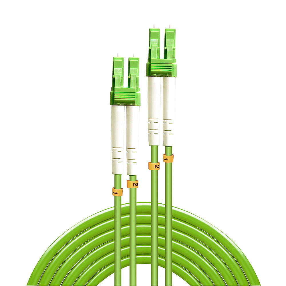 LINDY LWL-Patchkabel – LC–LC, OM5 Multi-Mode, 3 m, Grün, LSZH