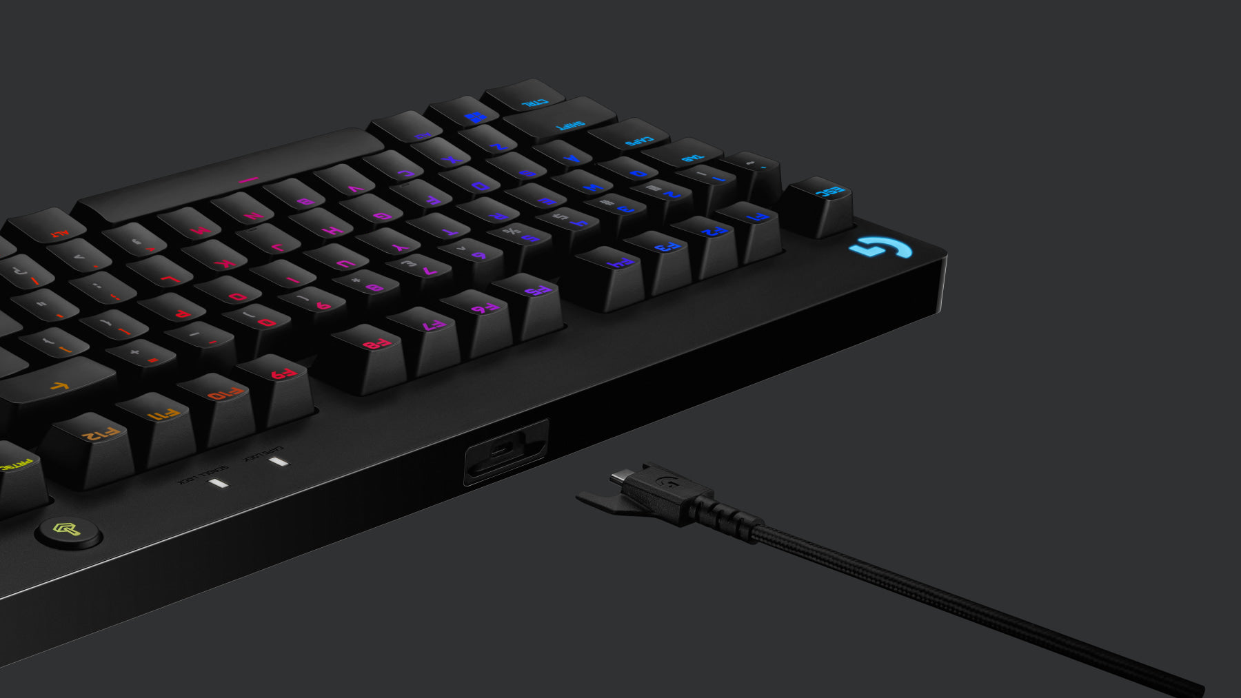 Logitech G Pro Tastatur TKL - Mechanisch, RGB - Kabelgebunden, USB - QWERTY (UK-INT) - Schwarz