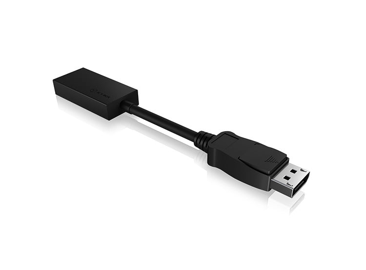ICY BOX IB-AC508a Adapter DisplayPort zu HDMI – 4K (3840 × 2160) @ 30 Hz, DisplayPort 1.2, Schwarz