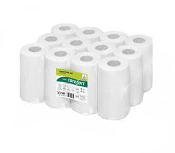 Wepa satino by wepa – Handtuchrolle – 2-lagig, weiss – 200 mm × 68 m – für wepa Centerfeed – Pack 12 Rollen