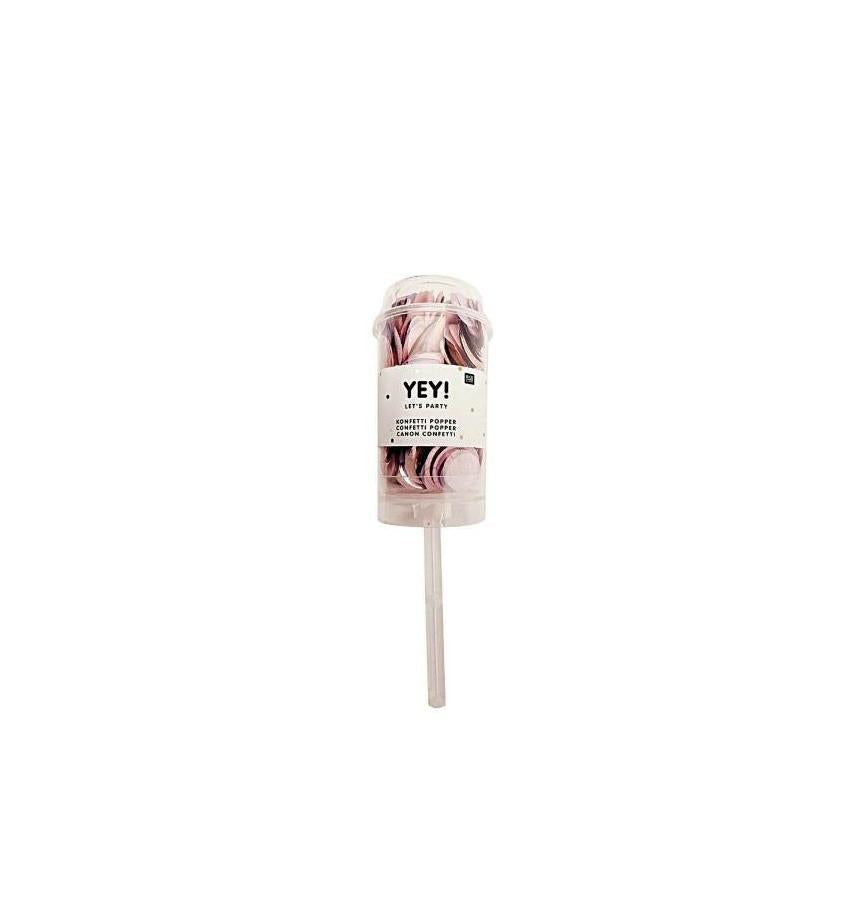 Rico Design Konfetti Popper – Pastell – 8 g – 17,5 × 4,5 × 4,5 cm – wiederverwendbar