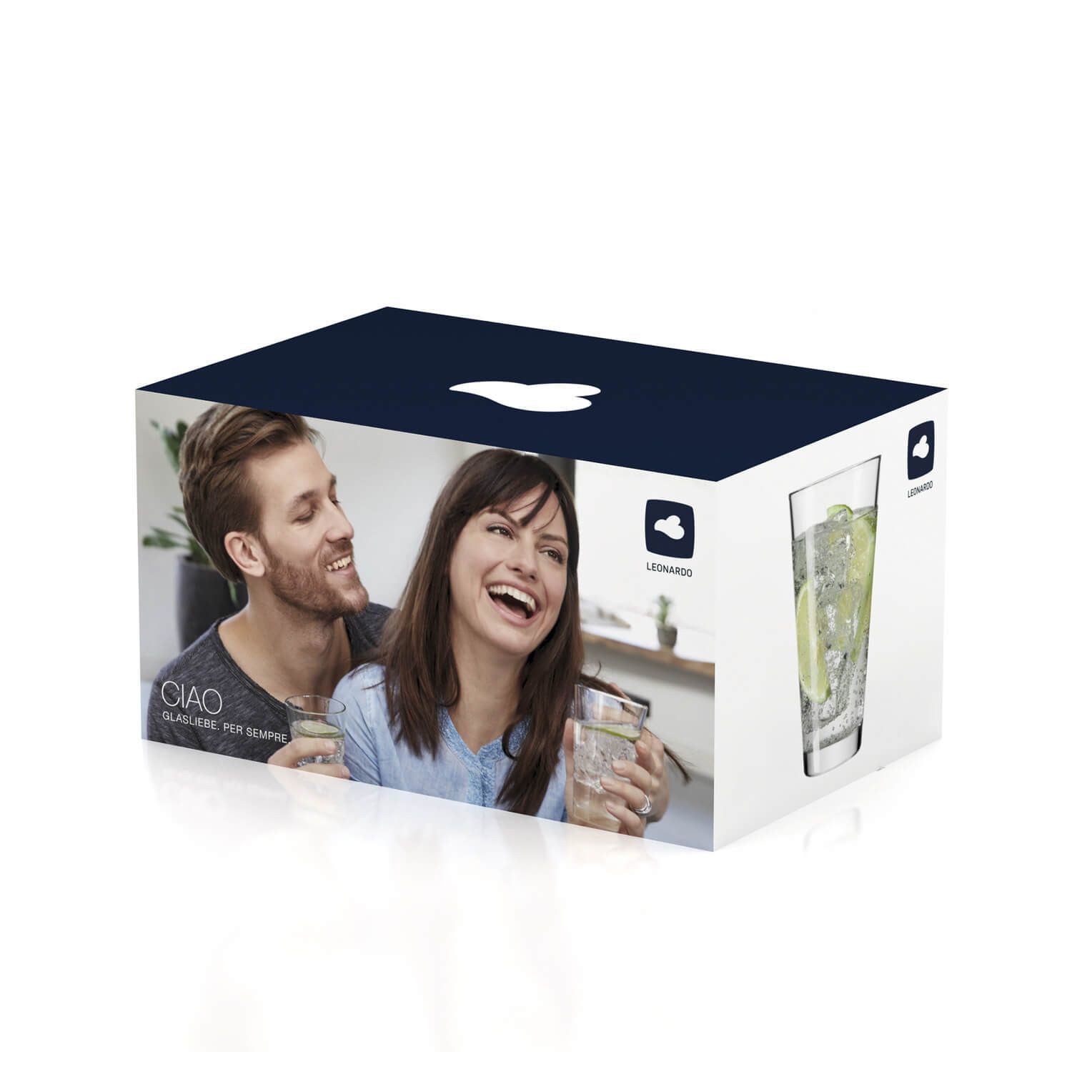 LEONARDO Trinkglas Ciao – 6er Set, 300 ml, Ø 8,0 cm, Kalk-Natron-Glas, Transparent, spülmaschinenfest