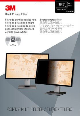3M Blickschutzfilter für Monitor 18,5", 16:9 – 410 × 231 mm