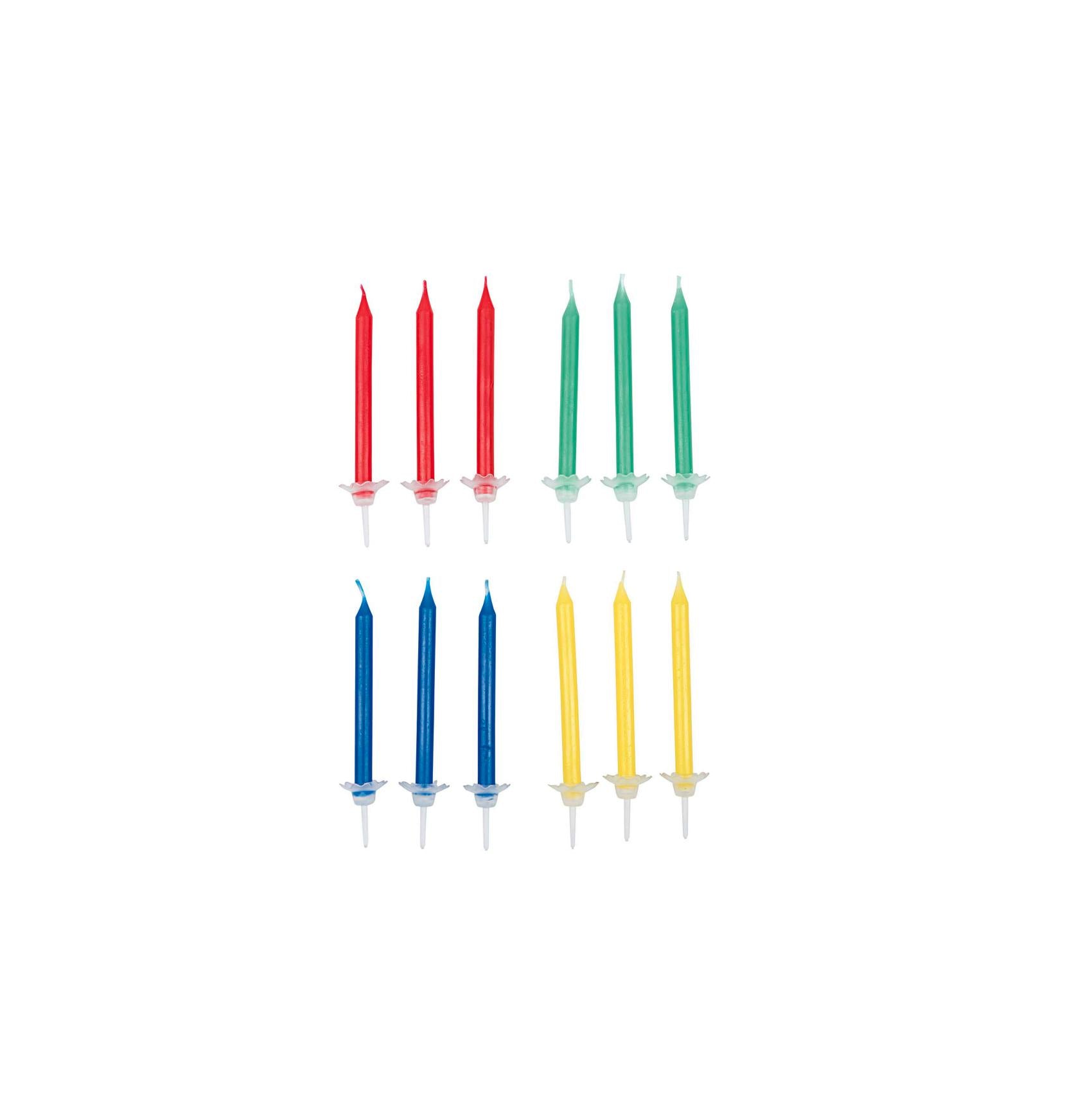 Rico Design Geburtstagskerzen – mehrfarbig – 24 Stk