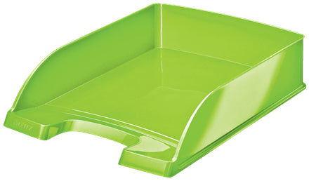 Leitz WOW – Briefkorb für A4, Polystyrol (PS), Hellgrün, 255 × 70 × 357 mm