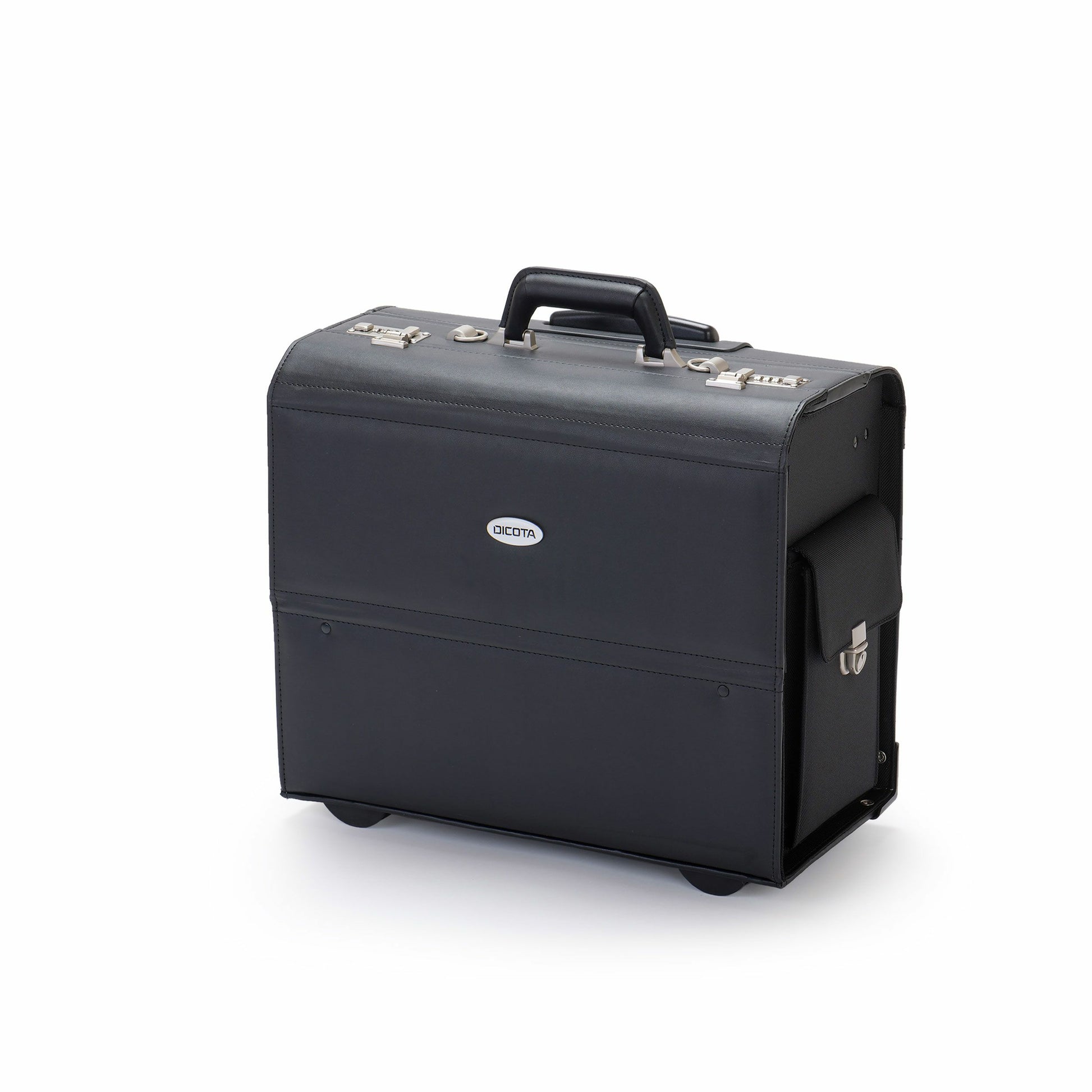 DICOTA Notebook-Tasche bis 16,4" – Kunstleder, kratzresistent – Schwarz