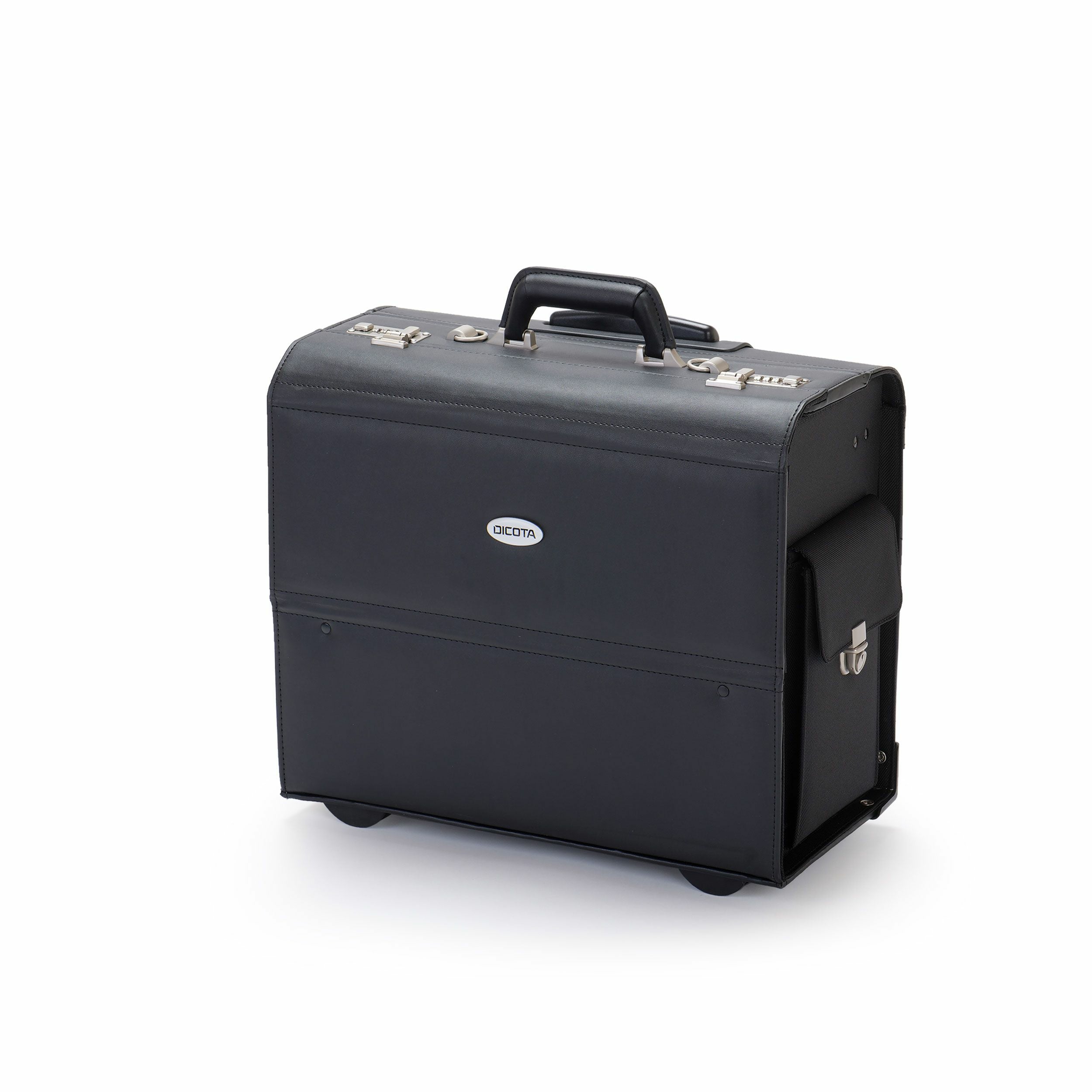 DICOTA Notebook-Tasche bis 16,4" – Kunstleder, kratzresistent – Schwarz
