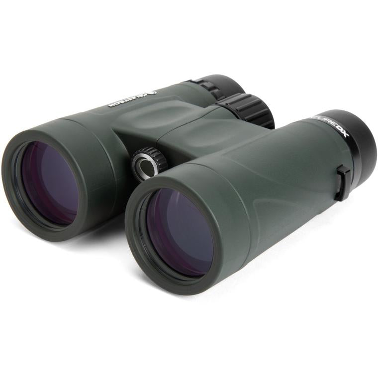 Celestron Nature DX 10×42 Fernglas – 10×, 42 mm Objektiv, BaK-4 Prismen, wasserdicht, grün