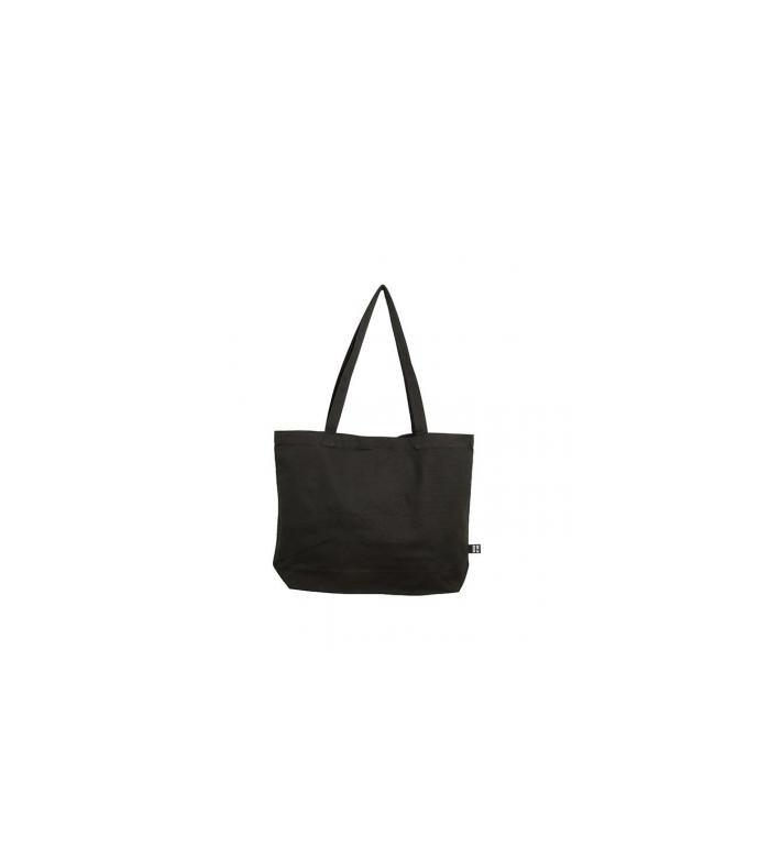 Rico Design Stofftasche, Baumwolle, schwarz, 445×340 mm, lange Henkel