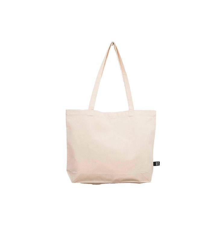 Rico Design Stofftasche, Baumwolle, Beige, 445×340 mm, Lange Henkel