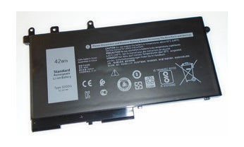 Vistaport Notebook-Akku – für Dell Latitude 5280, 5290, 5480 – 42 Wh, 11,4 V (3 Zellen) – Schwarz