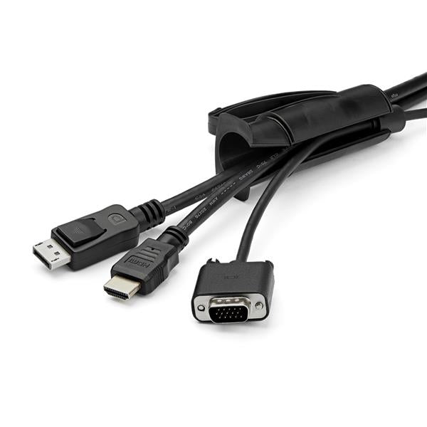 StarTech.com Kabelschlauch – Ø 25 mm – 2,5 m – PE – Schwarz