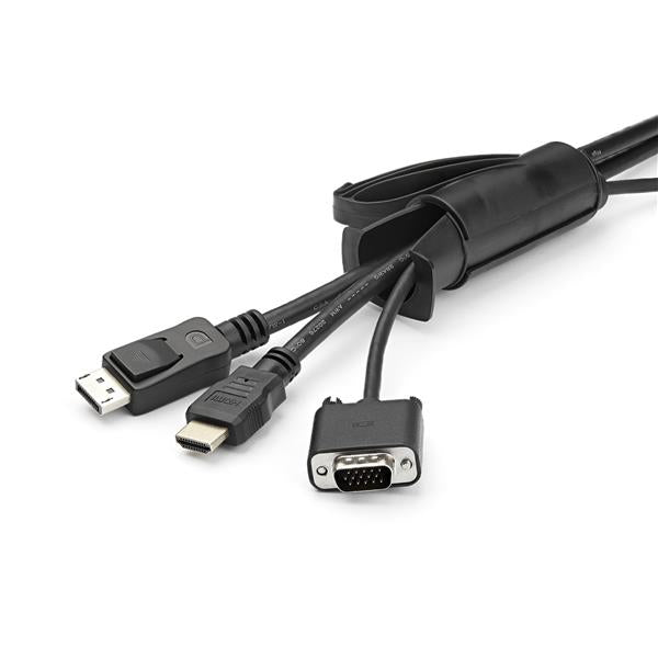 StarTech.com Kabelschlauch – Ø 25 mm – 2,5 m – PE – Schwarz