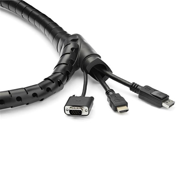 StarTech.com Kabelschlauch – Ø 25 mm – 2,5 m – PE – Schwarz