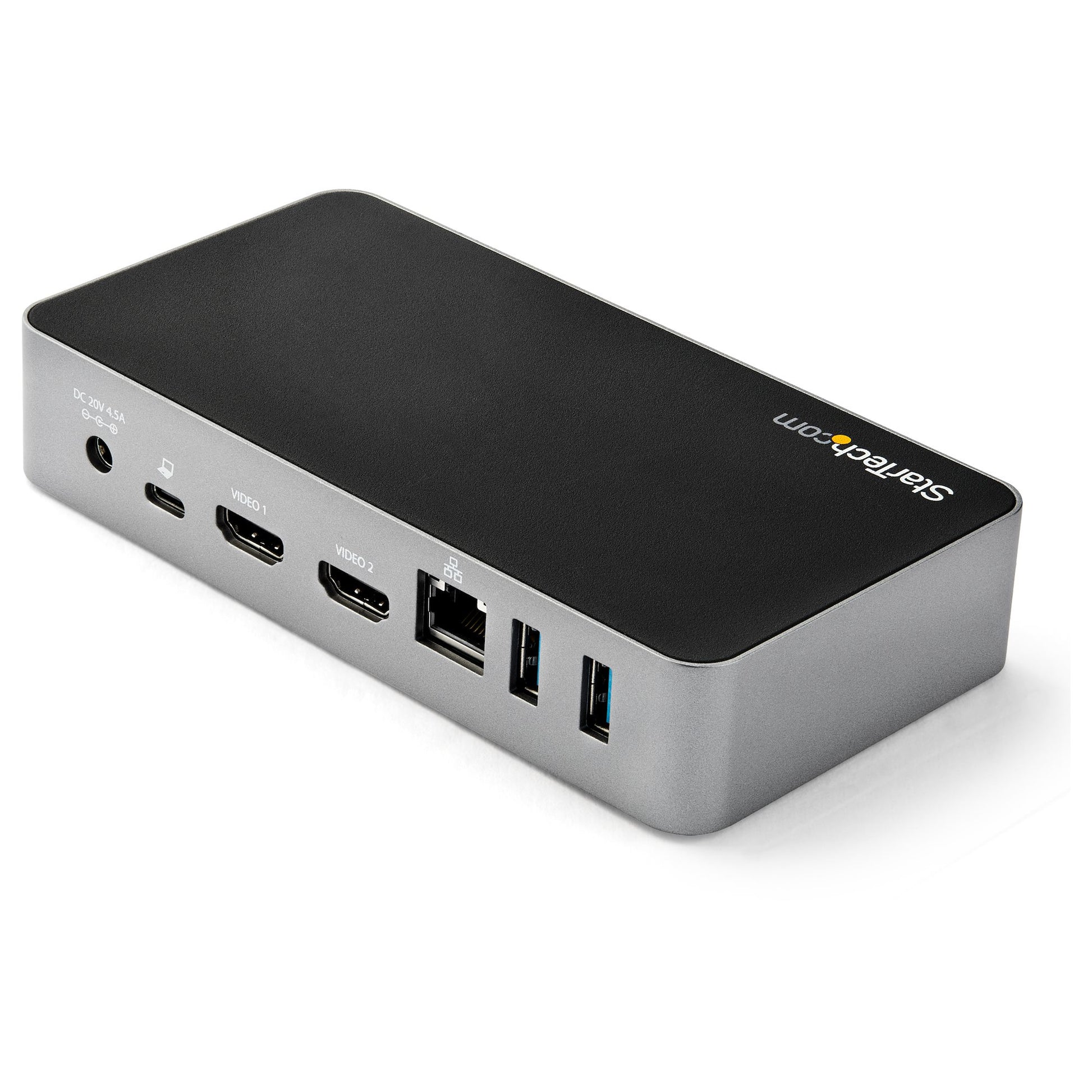 StarTech.com Dockingstation – USB-C, 2× HDMI, 3× USB-A, 60 W PD, GbE, 3,5 mm Audio, für Windows/Mac/ChromeOS