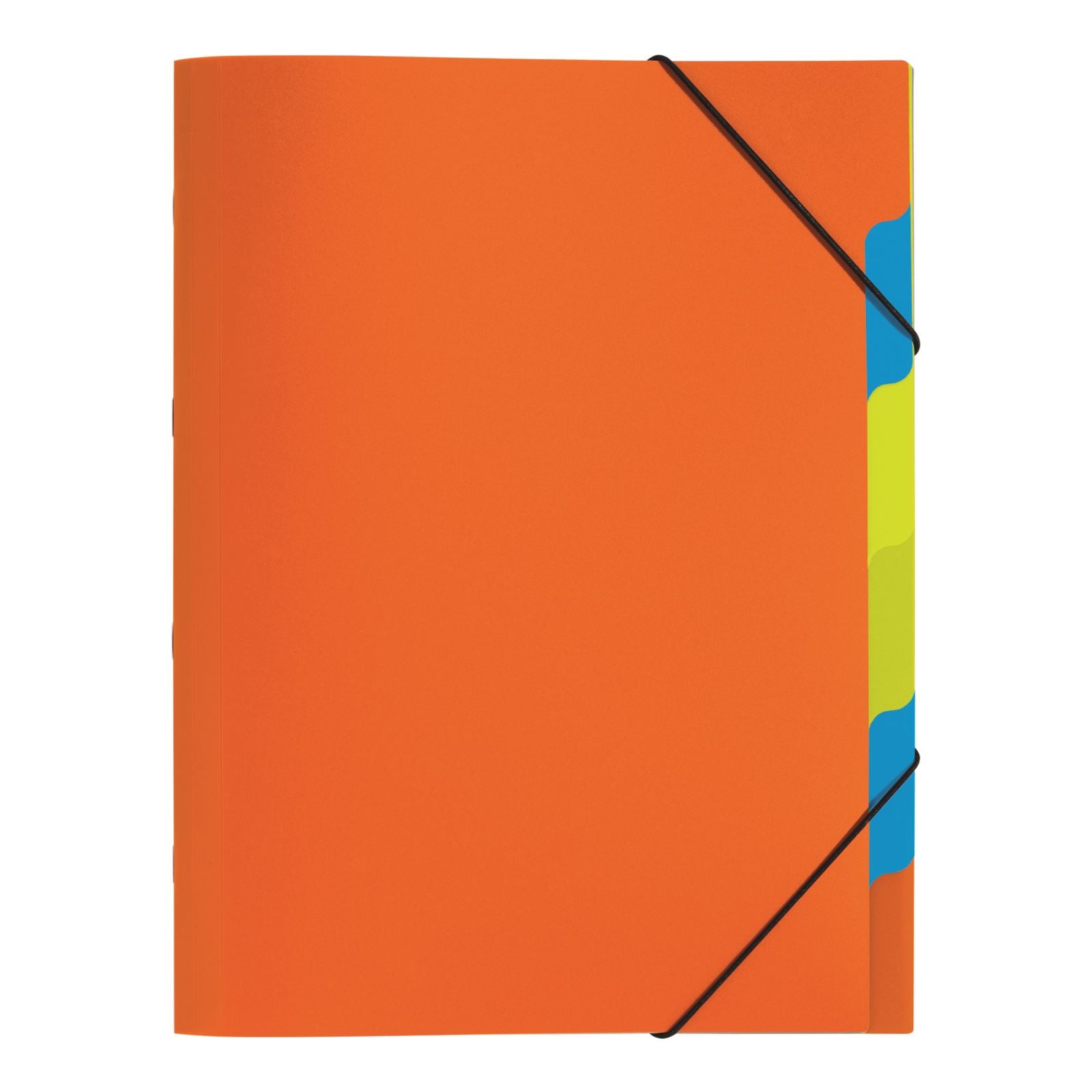 Pagna Fächermappe Lucy Trend A4 – 5 Fächer, Gummiband, Polypropylen (PP), Orange