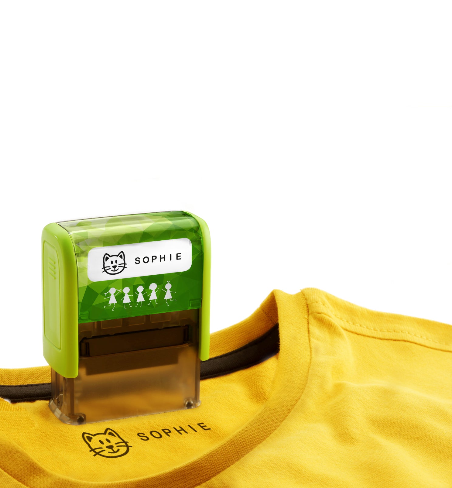 Wedo Motivstempel – Motiv: Schriftzug (3 Zeilen), Kunststoff