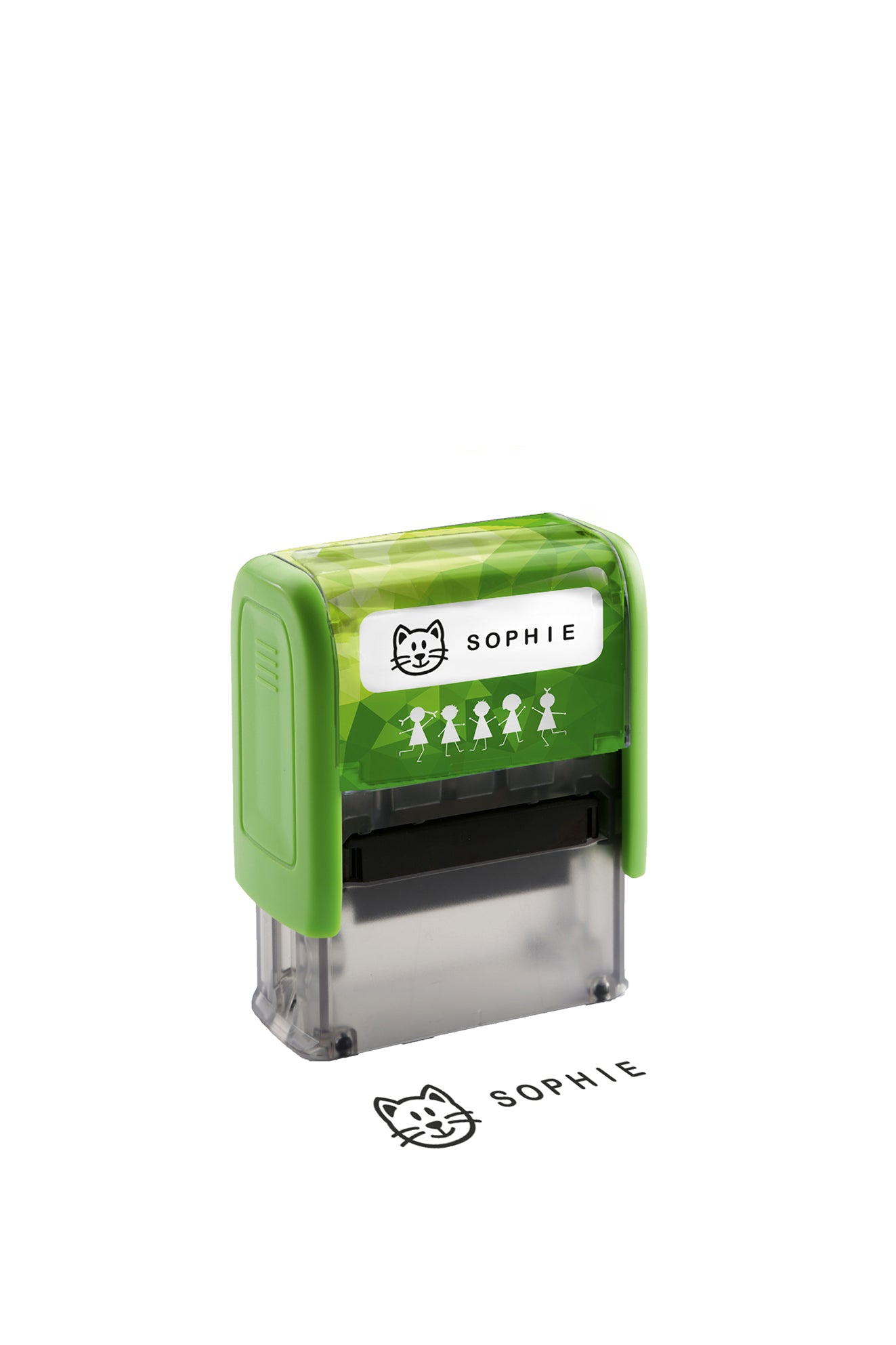 Wedo Motivstempel – Motiv: Schriftzug (3 Zeilen), Kunststoff
