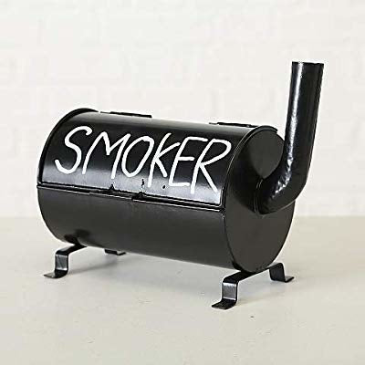 Boltze Aschenbecher – Ø 20 × 17 cm – Eisen, Schwarz