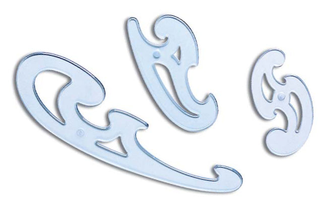 ARDA Wandtafel-Lineal 13,9 cm×16,8 cm×31,1 cm – Kunststoff, Blau, mit abgerundeten Ecken – 3er-Set