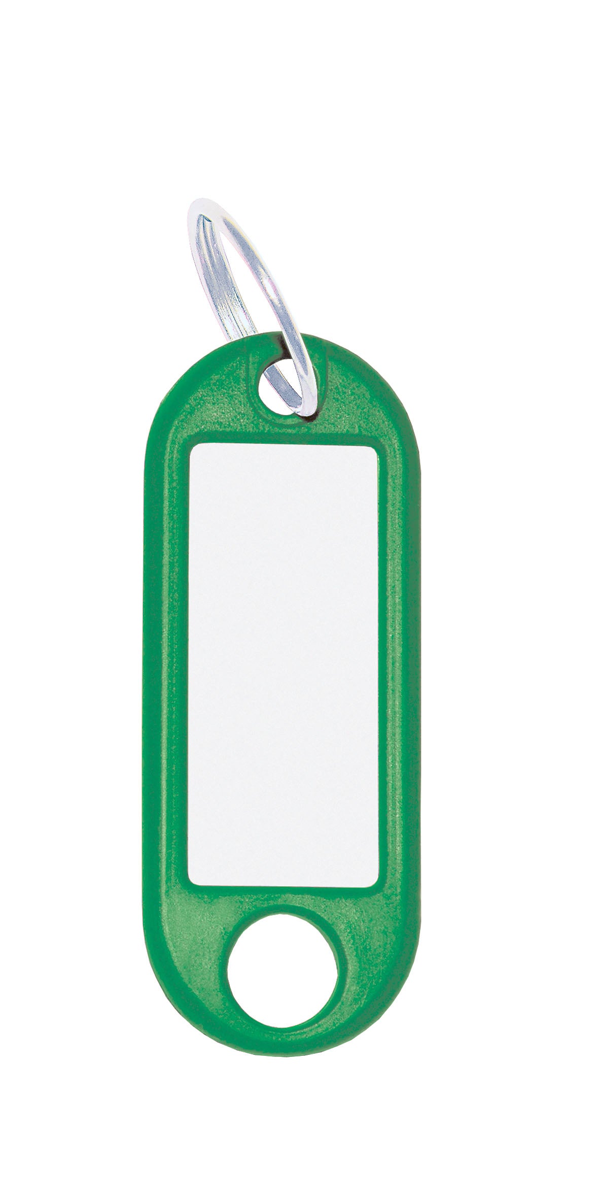 Wedo Schlüsselanhänger – mit Ring, Kunststoff, grün, 21 × 3 × 52 mm, 100er-Pack