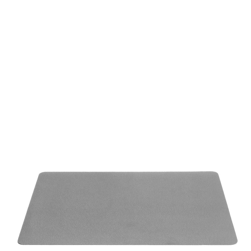 LEONARDO Tischset – Leder, Hellgrau, 46 × 33 cm