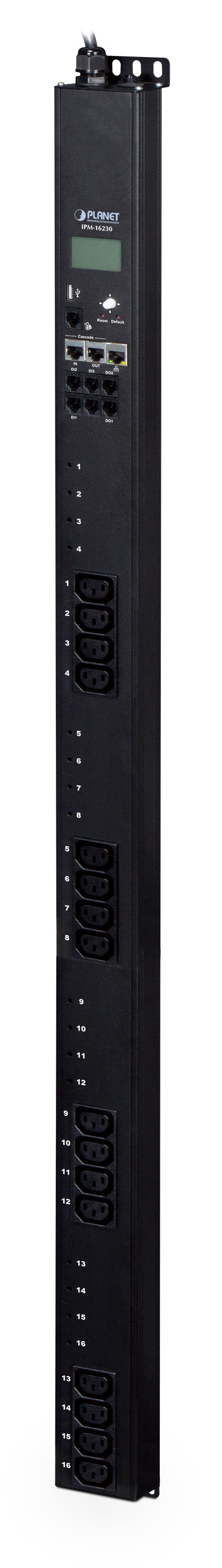 PLANET Rack-PDU – Geschaltet, Netzwerkkarte (IP), 0U, 32 A 100–240 V