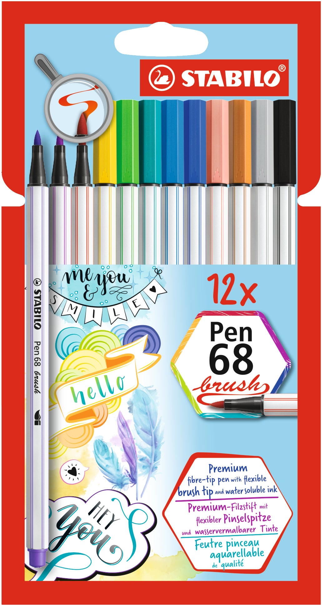 STABILO Filzstifte, 12 Farben