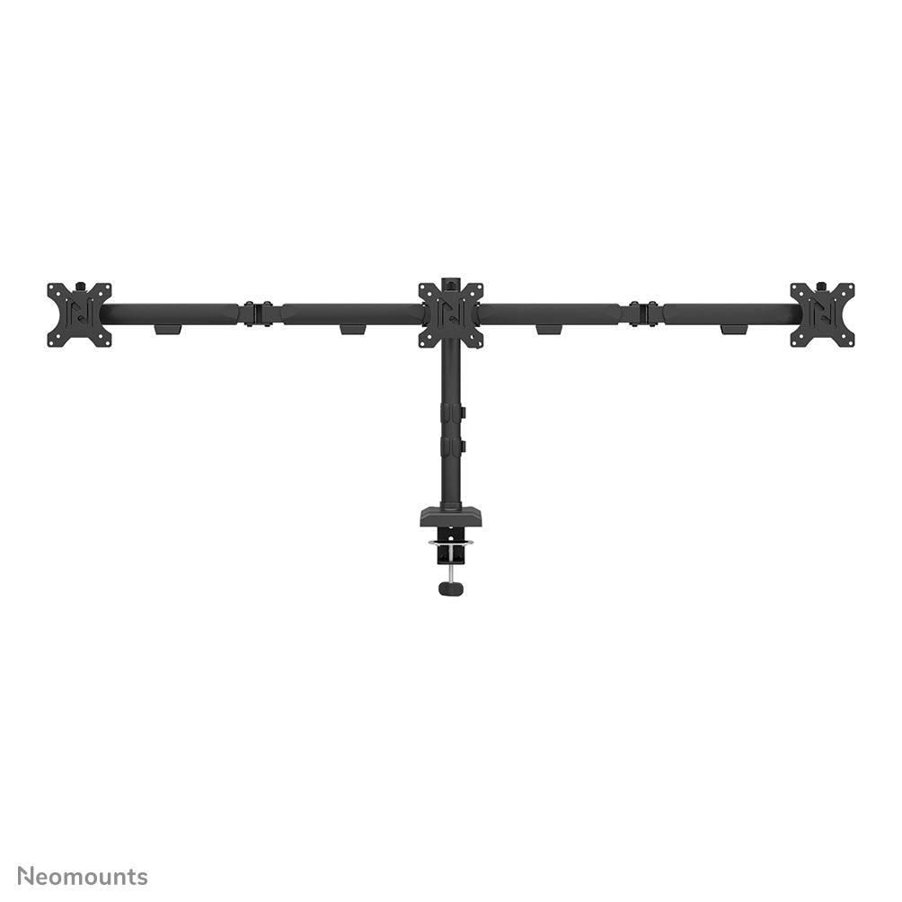 Neomounts NERO DS60-600BL3 – Monitorarm, 3 Monitore, Tischklemme, bis 27", VESA 75 × 75/100 × 100 mm, 6 kg