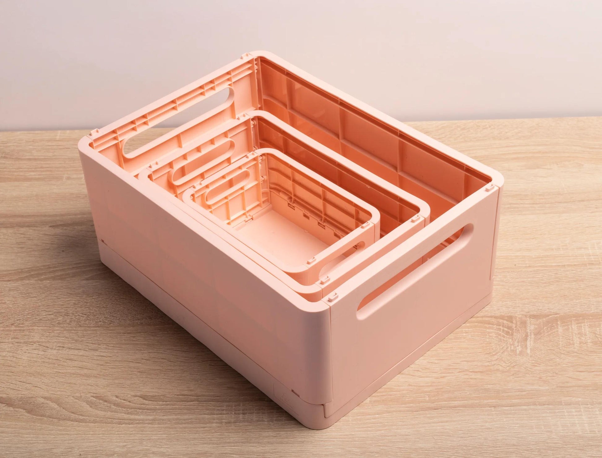 Exacompta Aufbewahrungsbox B 276 × H 120 × T 188 mm – für A5+, mit Tragegriff, stapelbar, Nude, PP
