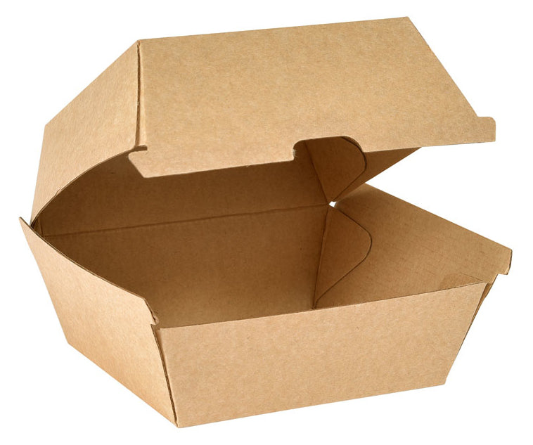 Duni Take-away-Box Karton – 500 ml, 105 × 84 × 102 mm, braun, 55 Stück