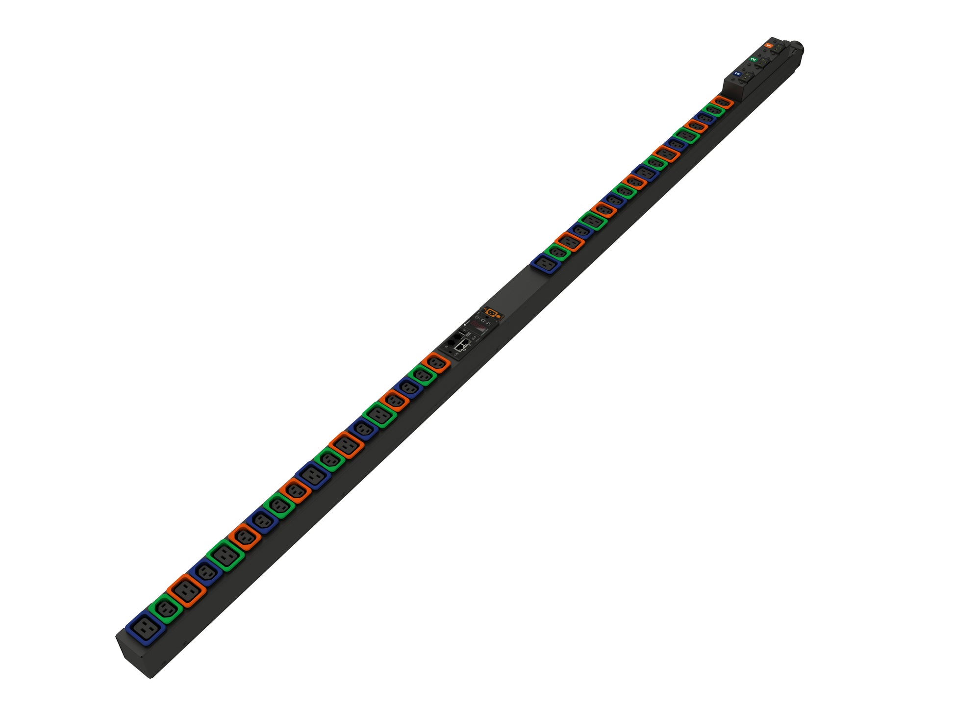 Vertiv UI30006L Überwachte PDU – Dreiphasig, 240/415 V, 48 A – 0U Vertikal – 36× AC-Ausgänge (C13/C19)