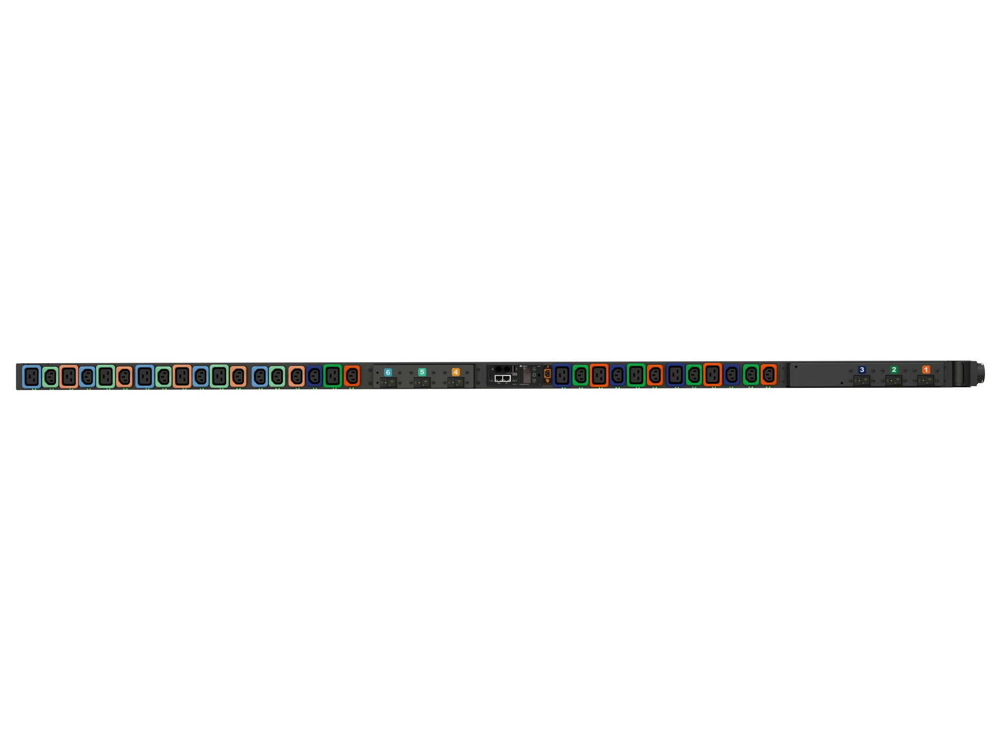 Vertiv UU30010L PDU 22,0 kVA, 32 A – Messgerät – 0U senkrecht – 30× AC (C13/C19) – 230/400 V – Schwarz