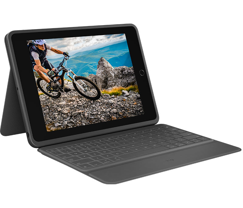 Logitech Rugged Folio Notebook-Schutzhülle – für iPad (7. Generation), Graphit