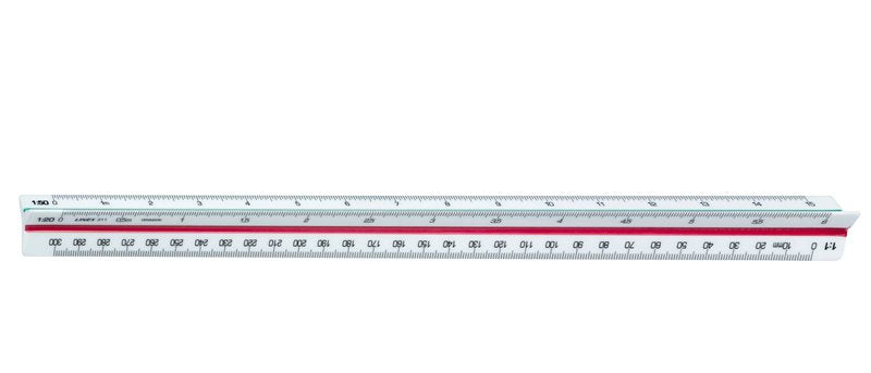 Linex Wandtafel-Lineal 30 cm – Kunststoff, weiss